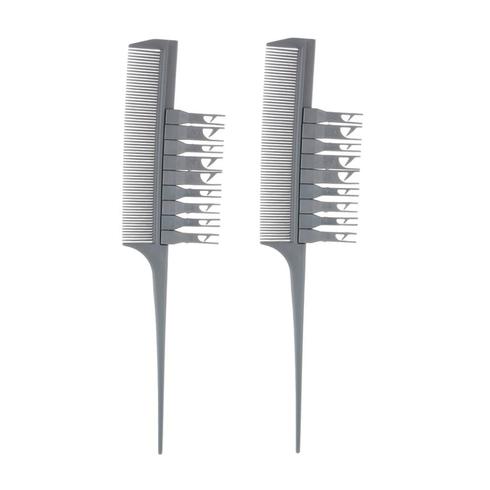 2 Professional Sectioning Weave Highlighting Brush Balayage Hair Comb