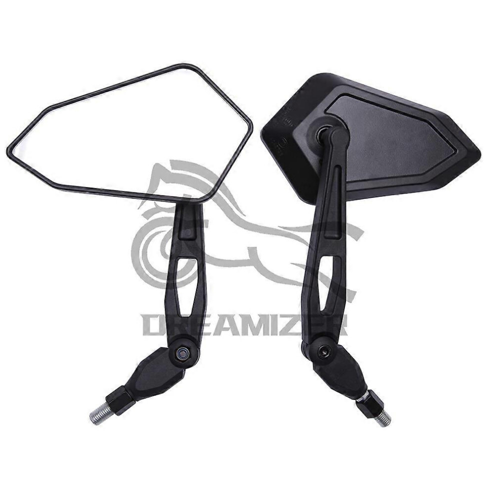 Qx Motorcycle Rearview Mirror Compatible Spiegel Honda Yamaha Kawasaki Suzuki Maverick Booster Scooter M10 Side Rear View Enduro Mirrors 6902344605696