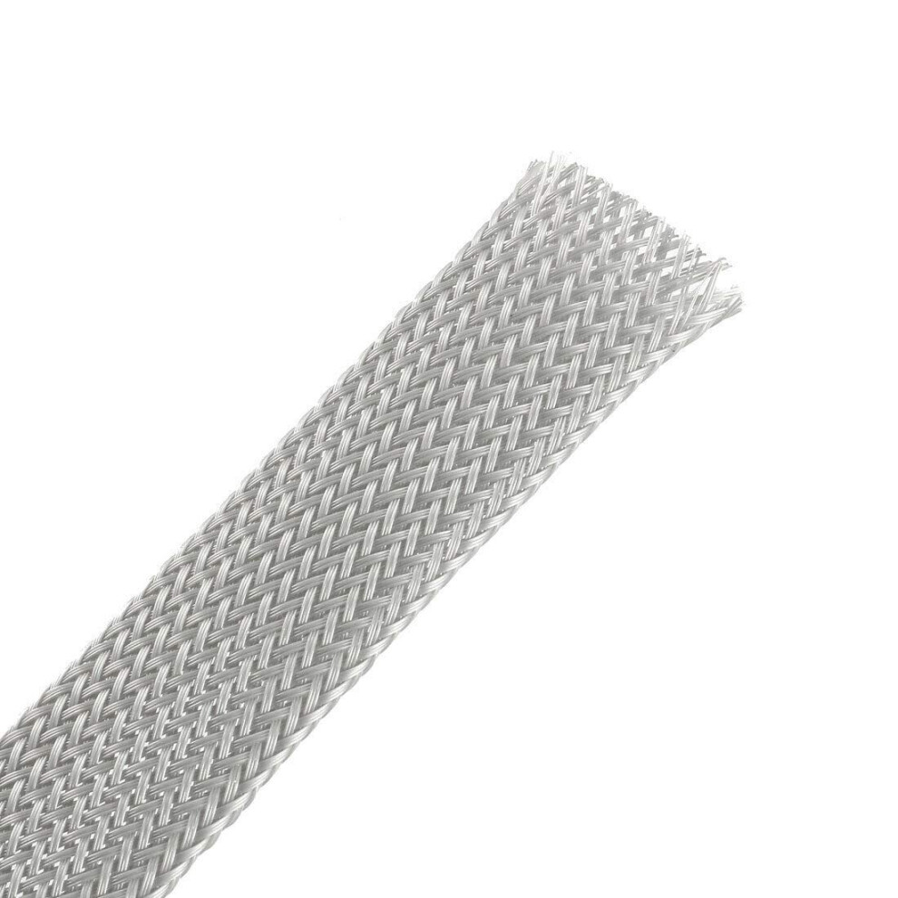 Grey Expandable Cable Management Sleeve 16Mm 10Ft Â Wire Loom Tubing For Abrasion Protection And Organization 9092120190021