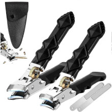 Toenail Clippers for Thick Nails, 2pc Stainless Steel Wide Mouth Precision Blade, SplashProof Design