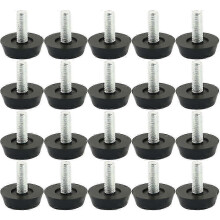 20 unidades de patas niveladoras ajustables para muebles, deslizadores para patas de mesa y silla, protectores de suelo, deslizadores de tornillo de