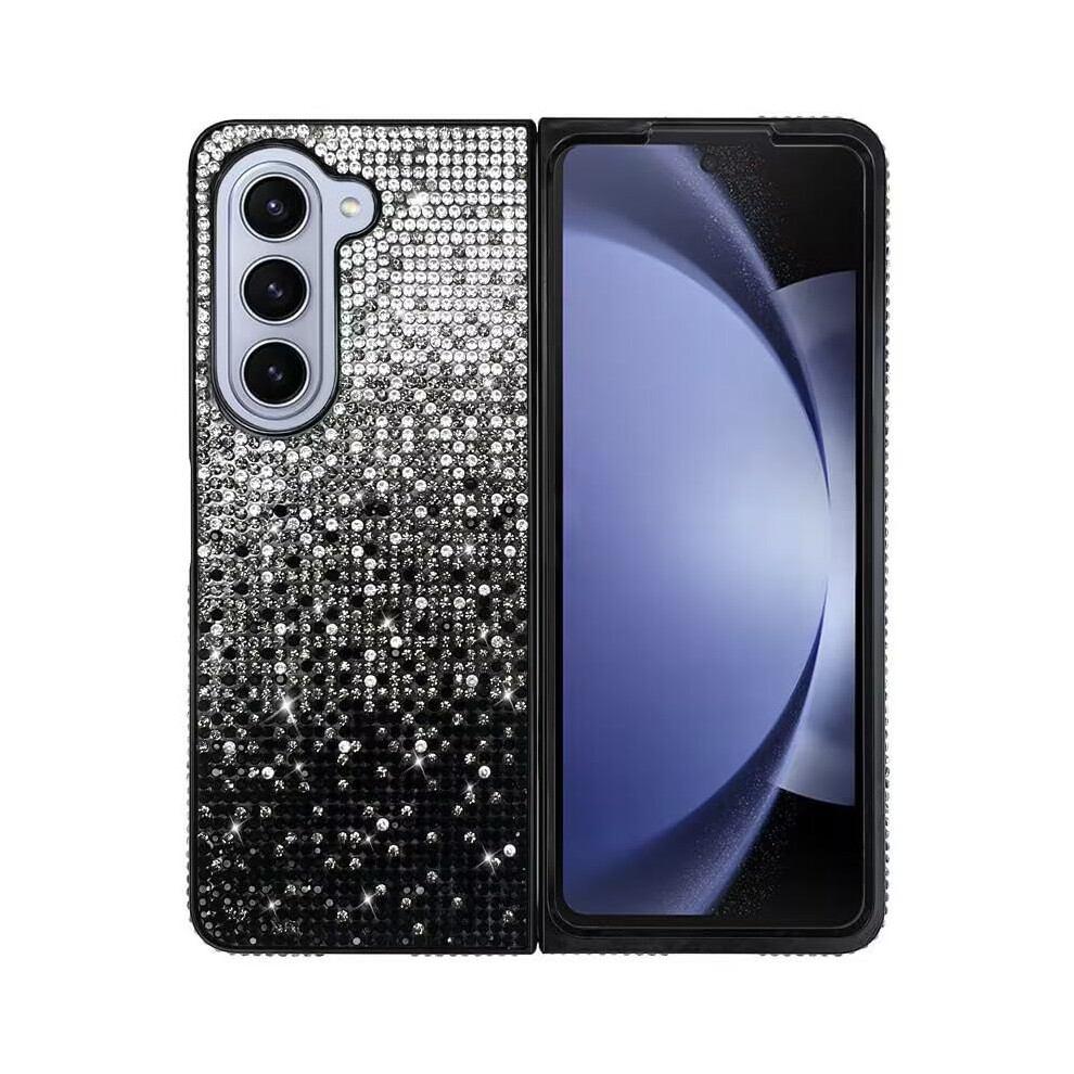 Glitter Case For Samsung Galaxy Z Fold 6, Bling Rhinestone Crystal Cover With Fullbody Shock Protection, Black 9092120190069