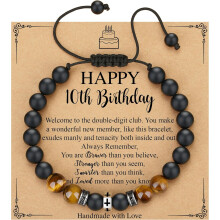 10-21 years old boy Birthday Gift, Faith Adjustable Cross Bracelet Birthday Gift for his/her son/grandson/nephew