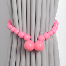 Magnetic Curtain Ties – Sleek, Rust-Proof, Screw-Fixed for Bedroom & Bathroom; Compatible with Standard Curtain Rods