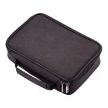 Portable Colored Pencil Bag with 72 Slots Large Capacity Canvas Zipper Pencil Case for Pen Holding Black