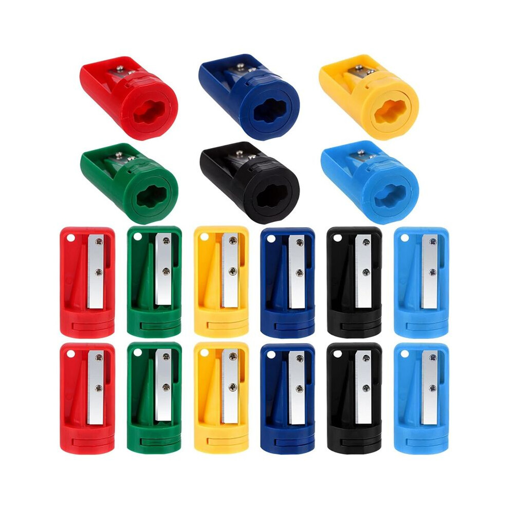 18 Pcs Carpenter Pencil Sharpener Compact Manual Carpenter Pencil Sharpener Portable Woodwork Pencil Cutter 6032950662766