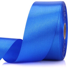 Blue Ribbon 1.5" x 30 Yds Solid Satin Ribbon for Gifts, Crafts, Weddings, Flowers, Hair & Balloons