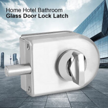 10~12 mm rustfritt stål glassdørlås lås roterende knott åpne/lukke hjem hotell baderomsbruk, dørlås, låslås