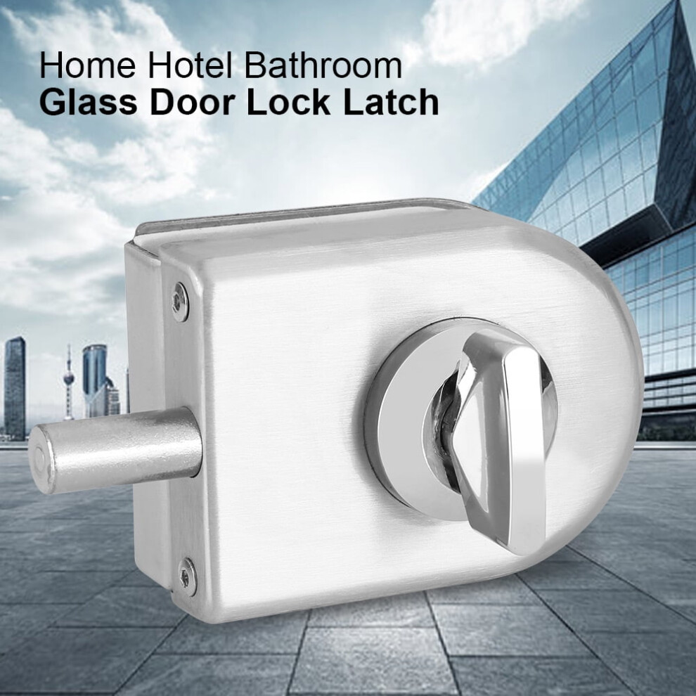 10~12Mm Stainless Steel Glass Door Lock Latch Rotary Knob Open/Close Home Hotel Bathroom Use,Door Lock, Lock Latch 9028731751146