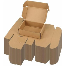 6x4x2" brune forsendelseskasser (75-pak), forsendelseskasser med fanelås og indstikning – kompatible med emballage og gaveartikler til små