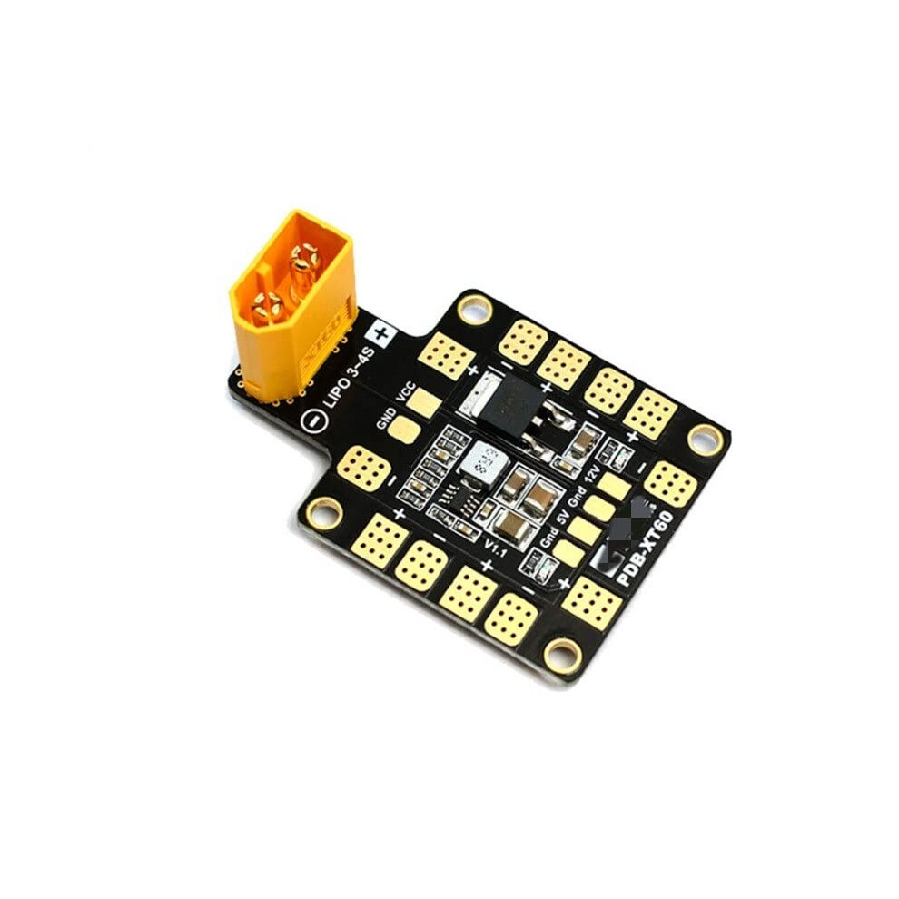 Pdb Xt60 Power Distribution Board With 5V And 12V Bec For Fpv Drone, Matek Compatible 2Oz Copper, 2 Pieces 9771547563822