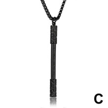 (1 PCS, black) Journey to the West The Monkey King Sun Wukong Jin Gu Bang Pendant Necklace