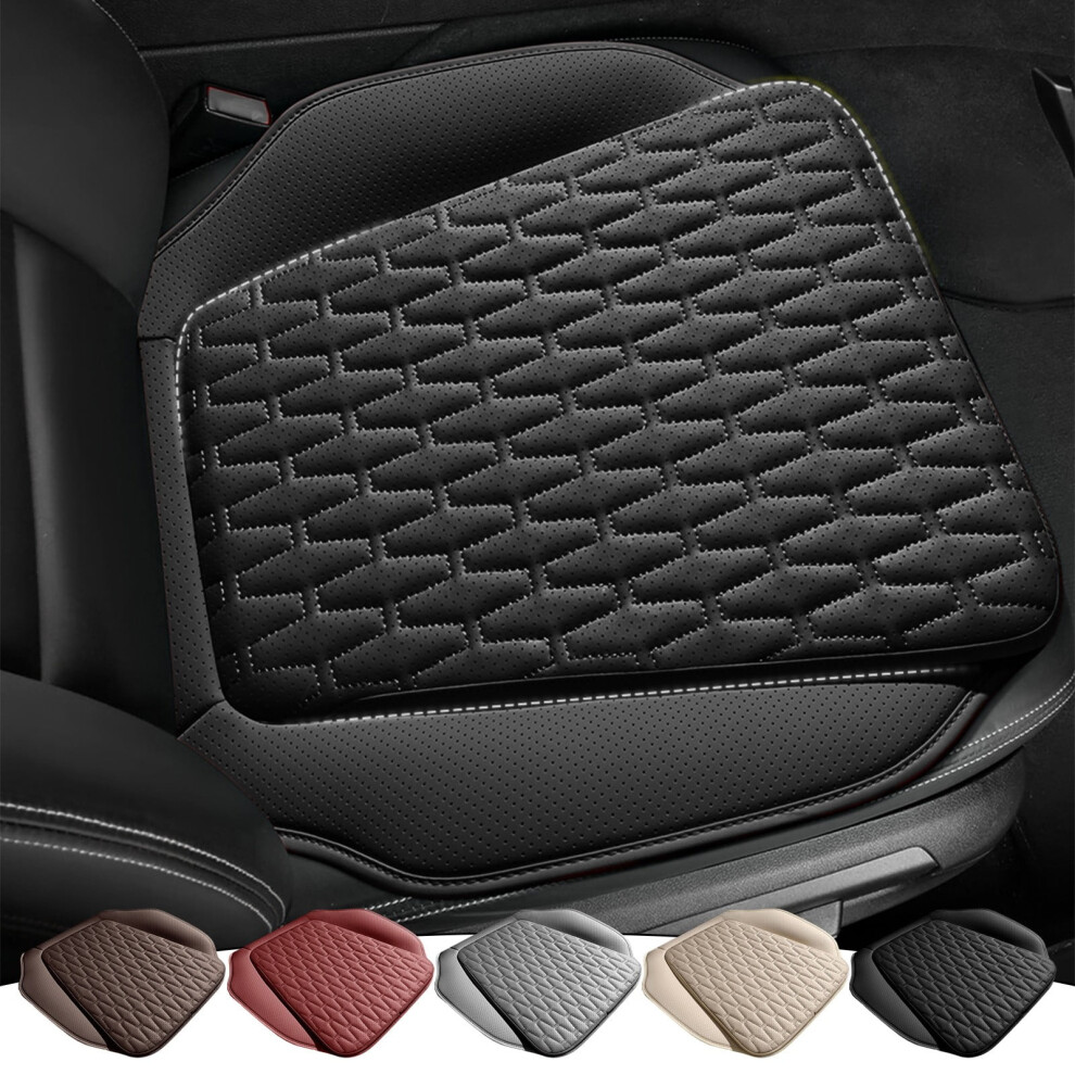 Car Seat Cushion Car Breathable Perforated Leather Four Season Pad Friendly And Delicate All-Season Cushion For Driving Improve 9479868928008