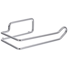HOMEMAXS Wall Mounted Carbon Steel Paper Towel Holder in Silver for Home Use Sturdy and Space Saving 1 Pack