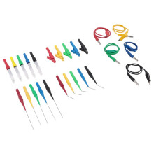 Digital Multimeter Test Lead Kit Alligator Clip to 4MM Banana Plug with Test Probe Back Probes Kit