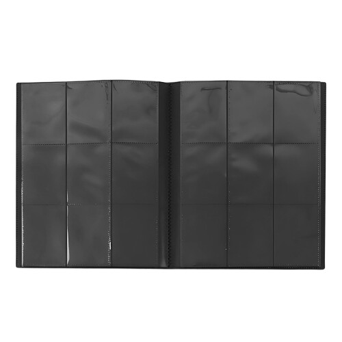 Trading Card Binder with 360 Side-Loading Pockets, Waterproof & Durable, Elastic Strap, Lightweight, Polypropylene Sleeves
