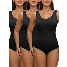 Naadloze, rugloze bodysuit voor dames met buikcontrole en stringdesign – afslankende shapewear tanktop