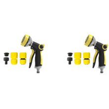 2X Garden Water Hose Nozzle for ,Pressure Car Wash Hose with Spray Garden Watering Pipe Tube Sprinkle Water Hose