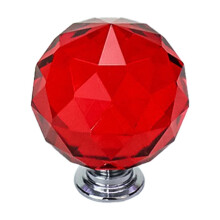 Crystal Ball 30Mm Shaped Glass Alloy Base Pull Handle Knob for Cabinet Furniture Hardware