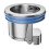 (Silver) Single Way Valves Floor Drain Deodorant Plug Quickly Draining Sewer Strainer Plug 1