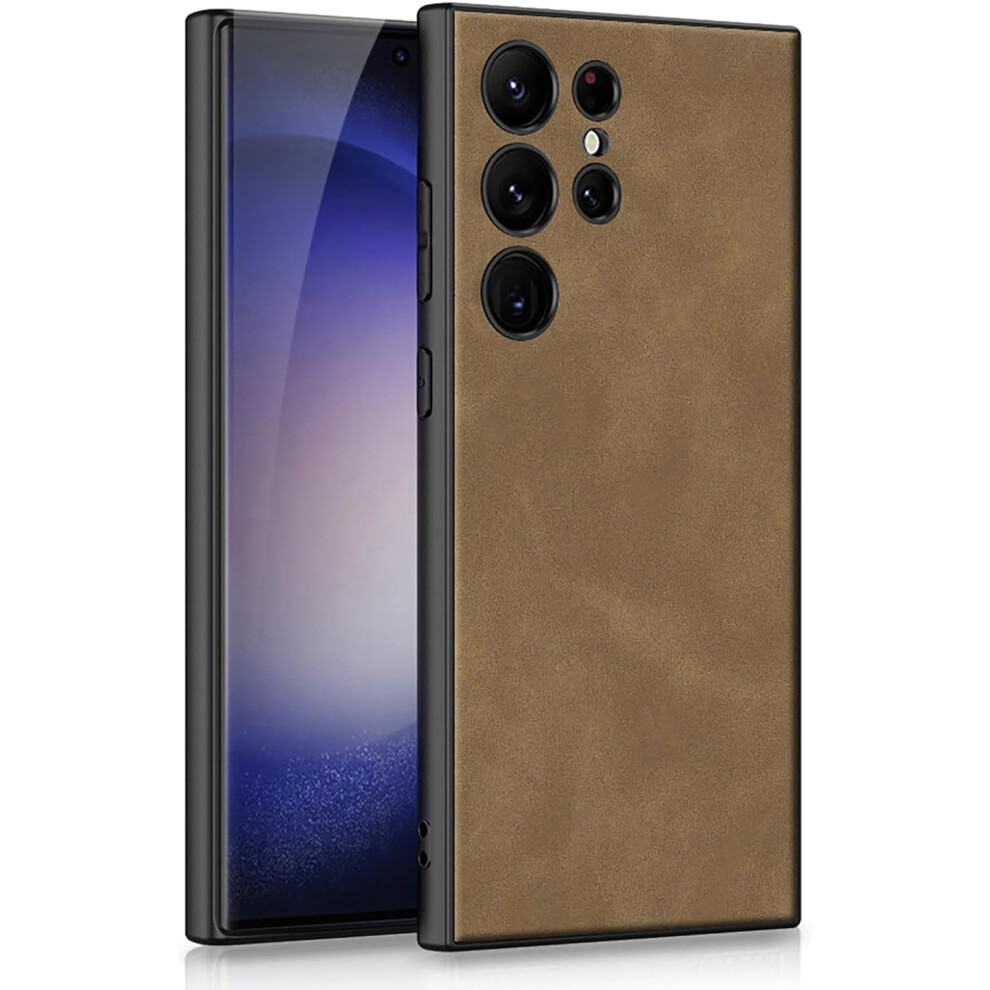 Leather Case For Samsung Galaxy S24 Plus, Shockproof Slim Cover With Wireless Charging Compatibility 9771547572213