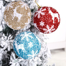 Christmas Balls Foam Balls,Colorful Tree Hanging Ornaments,Lightweight Foam Baubles for DIY Crafts and Holiday Party Decoration