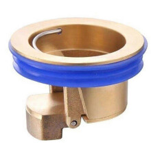 (Copper) Single Way Valves Floor Drain Deodorant Plug Quickly Draining Sewer Strainer Plug