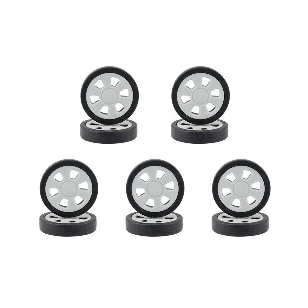 10X Luggage Accessories Wheels Aircraft Suitcase Pulley Rollers Mute Wheel Wear-Resistant Parts Repair 50X12mm 4713773851569