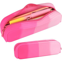 Estojo de lápis de silicone à prova d'água, porta-canetas flexível de grande capacidade para artistas e escritório, 20x5x5cm,
