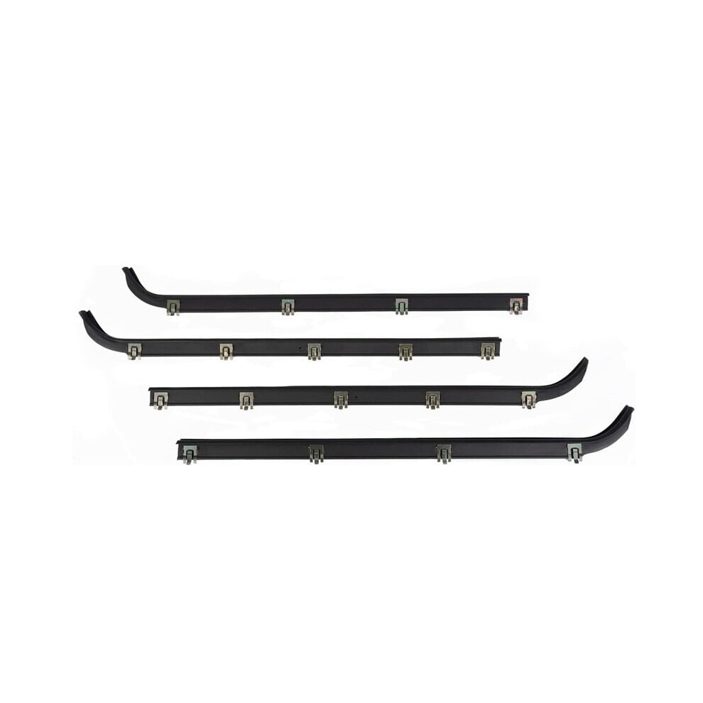 4Pcs For 1987- 1997 Ford F150 F250 F350 Door Window Seal Belt Weatherstrip Kit 9028731224527
