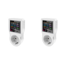 2X Tuya Wifi Thermostat Socket 16A AC220V Digital Temperature Controller Socket Outlet Timer  Sensor EU Plug