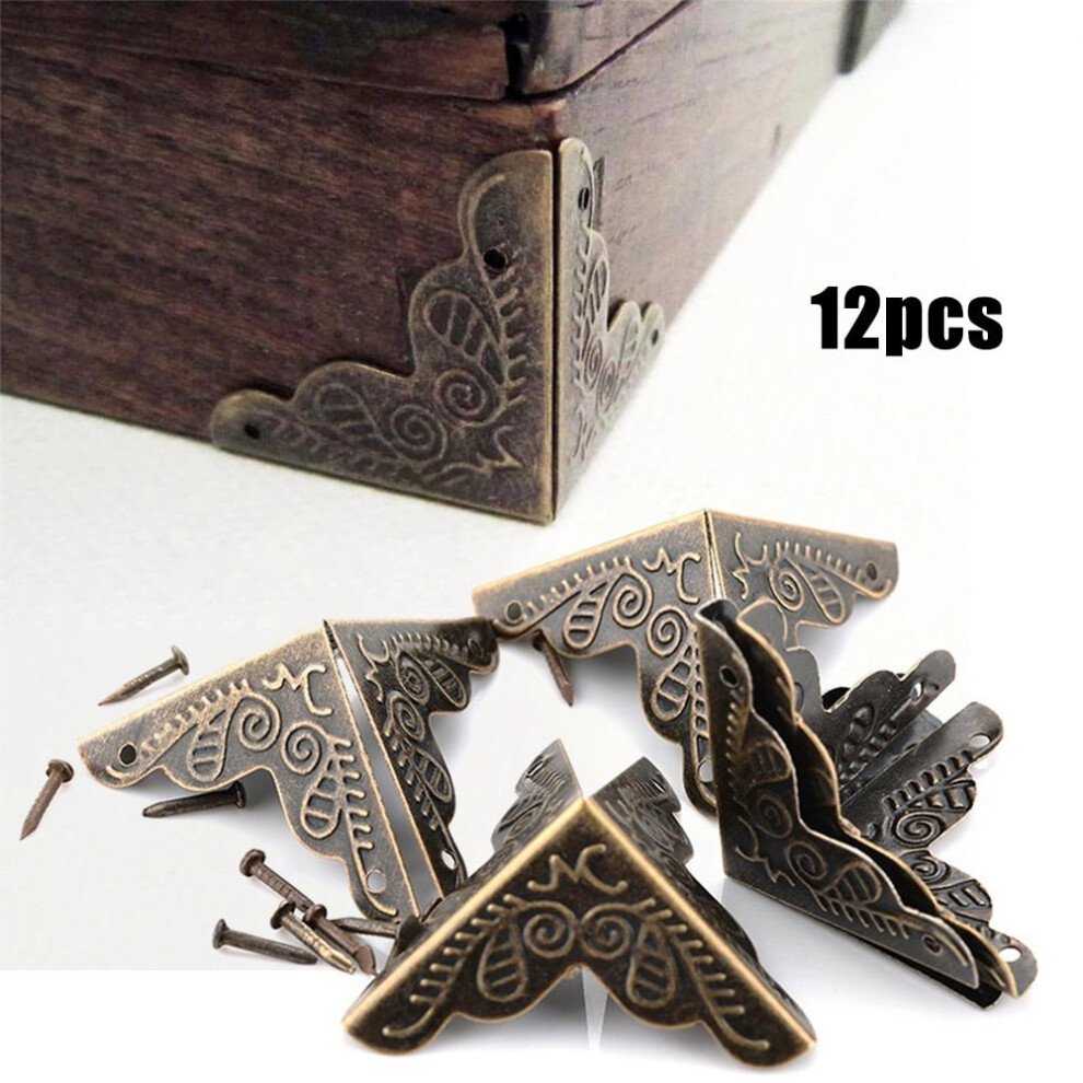 Home Essentials 12X Case Box Corners Brackets Furniture Decor Triangle Carved Corner A709 9028731223940