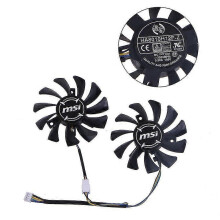 KINCJON 2pcs Graphics Card Cooling Fan 12v 75mm for Msi Gtx660 Gtx670 Gtx680 Gpu Fans