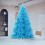 6ft White Artificial Christmas Tree with 1000 Tips & Metal 1