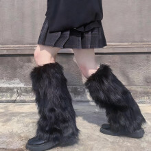Fuzzy Leg Warmers Women Knee Length Faux Fur Leg Warmers Winter Long Boots Shoes Cuff Cover for Girls Street Party Daily Wear