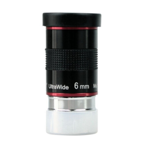 Ocular de Telescópio UW6MM Ultra  Angular de 68 de 1,25 Polegadas para Telescópio Astronômico
