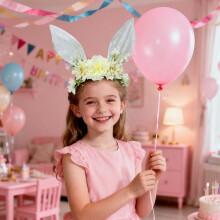 10 X 12 inch Ear Headband Easter Headwear Rabbit Hair Accessories Bunny Ear Photography Prop for Festival and Party