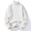 Men's Knit Turtleneck Sweater Ribbed Long Sleeve Basic Solid Pullover Sweater Casual Winter Thermal Sweater Tops 1