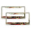 Vintage Santa License Plate Frame Aluminum 2-Pack 1