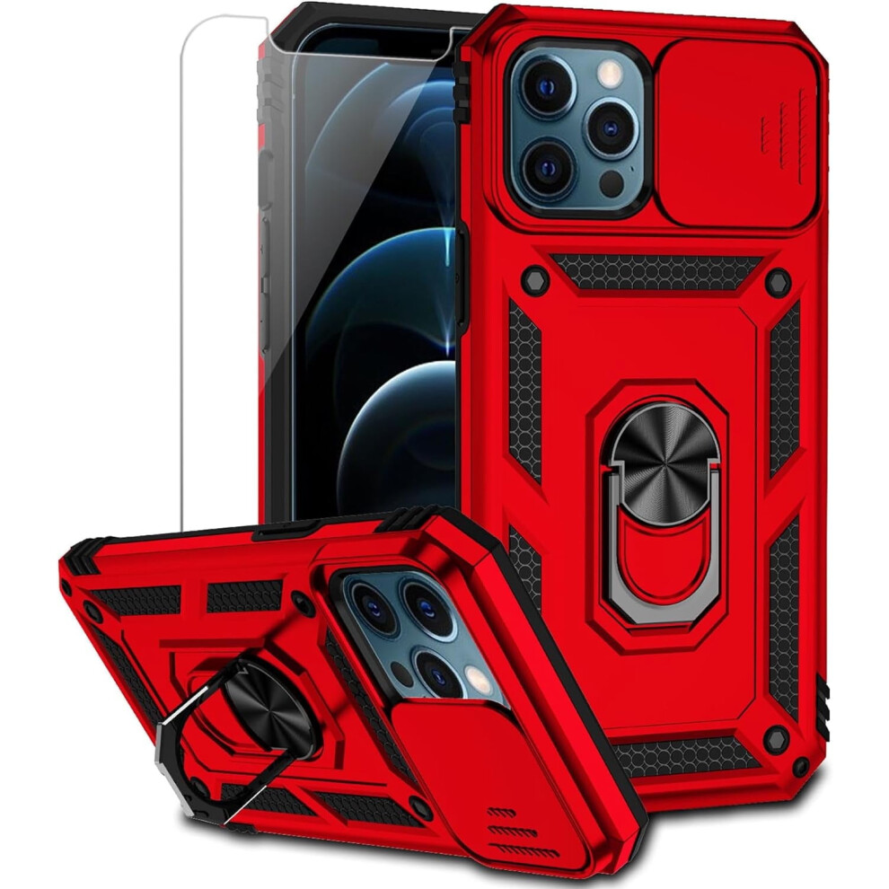 Compatible With Iphone 16E / Se 2025 Case Â Military-Grade Shockproof Cover With Finger Ring & Kickstand 9365509208656