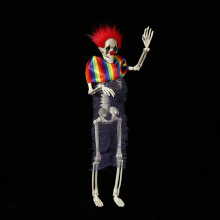 Life-Size Posable Halloween Skeleton Decorations with Realistic Joints & Skull – Compatible with Halloween Party Themes
