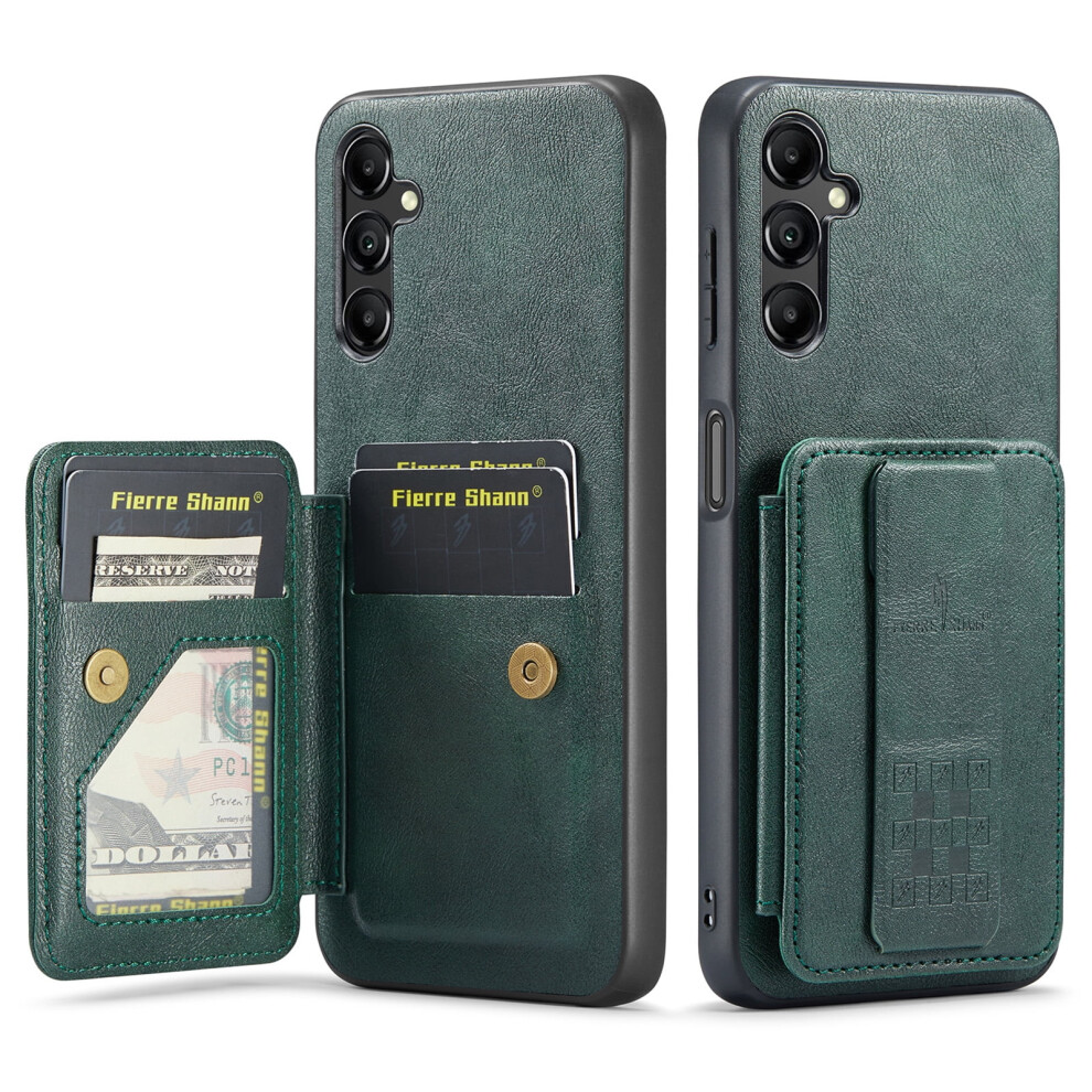 Compatible With Samsung Galaxy A16 5G Wallet Case Â Rfid Blocking, Kickstand, Wristband, Shockproof, Green 9479868040717