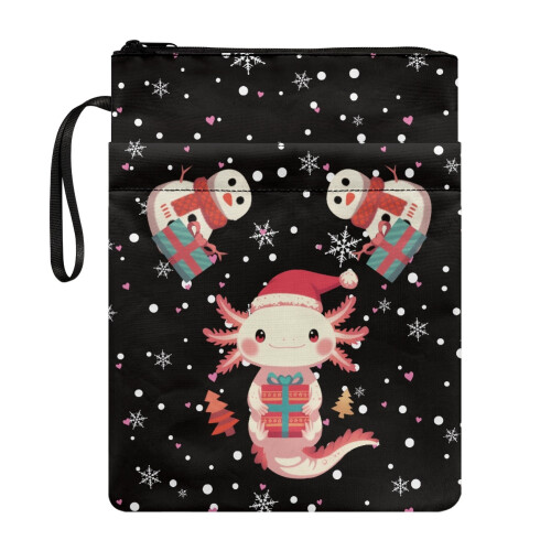 Snowflake Pattern Zip Book Cover for Paperback & Hardcover