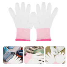 OUNONA Quilting Gloves PU-Coated Nylon 12 Pairs