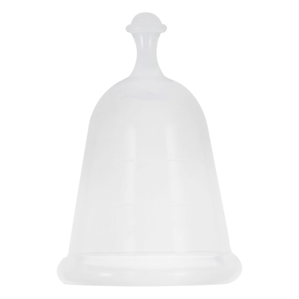 FAGINEY Women Reusable Silicone Leak-proof Feminine Hygiene Period Menstrual Cup Transparent S