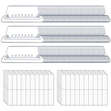 210pcs Hanging File Folder Tabs and 210pcs Blank 2inch Inserts per Pack for Quick Identification of Hanging Files, Easy to Read, Clear