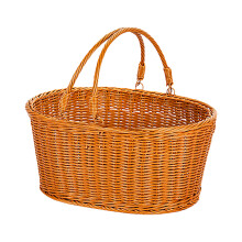 Rattan Styles Basket With Comfortable Handle For Indoor-L round