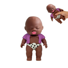 (Purple) Ugly Doll Squishy Toy, Creative Decompression Slow Rebound Pull Toy, Cute Black Palm Doll
