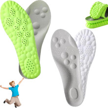 Footstr Insoles, 2025 Upgraded Arch Support Shoe Inserts for Heel Pain Relief, Breathable Cushion Insoles, for Women Men Kids Youth