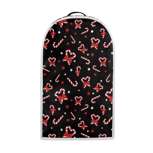 Bow-Shaped Candy Cane Pattern Kitchen Blender Dust Cover, AntiSlip for Kitchen